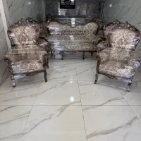 مبل استیل 7نفره چوب راش گرجستان نونو ارسال رایگان
