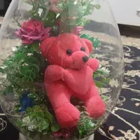 باکس شیشه ای گل وعروسک|گل مصنوعی|قرچک, مهدیه|دیوار