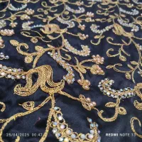 ساتن سوزندوزی مشکی