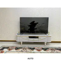 میز تی وی سالم و نو صدفی طلایی