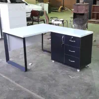 میز صدف 160*70 طرح سنگ روشن|دفتر کار|کرج, کارخانه قند|دیوار