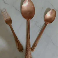قاشق و چنگال مسی