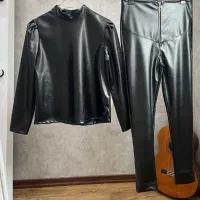 شومیز چرم وشلوار تاسایز ۴۲