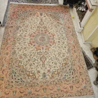 فرش دستبافت  گل ابریشم  ۹ متری تبریز ۵۰ رج