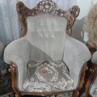 مبل سلطنتی ۹ نقره مناسب باغ|مبلمان خانگی و میز عسلی|قزوین, |دیوار