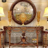 آینه کنسول چوب راش