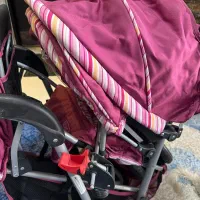 کالسکه دوقلو براوو پشت سرهم نو نو ۶میلیون وپونصد