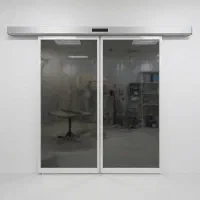 اپراتور درب اتوماتیک شیشه‌ای HOUBER  موتور براشلس