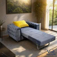 مبل تخت خواب شو سه تیکه دسته لیندا
