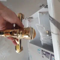 شیر حمام شیذر کروم طلا