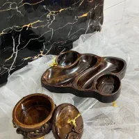 سرویس پذیرایی طرح چوب سنگی|ظروف سرو و پذیرایی|تبریز, |دیوار