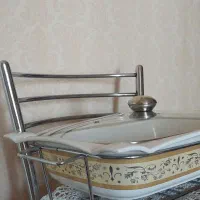 سوفله خوری چینی با درب پیرکس MGB|ظروف سرو و پذیرایی|تهران, شهرک محلاتی|دیوار