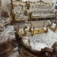 مبل سلطنتی ۹ نفره|مبلمان خانگی و میز عسلی|آستارا, |دیوار