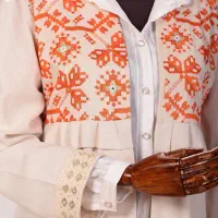 (۳۰ عدد)مانتو سوزن دوزی مزونی با متریال ترک