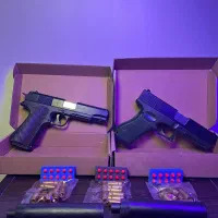 اسباب بازی کلت ساچمه ای تمام فلزی