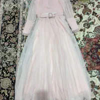 لباس مجلسی بلند توری دخترانه و زنانه