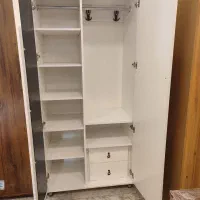 کتابخانه کمدلباس دار شلف کمد لباس قفسه دیباری|کتابخانه، شلف، قفسه‌های دیواری|مشهد, نکاح|دیوار