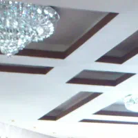 لوستر سقفی کریستال گرد بزرگ لاکچری درحد نو|لوستر و چراغ آویز|اردبیل, |دیوار