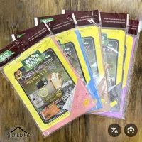 دستمال آشپزخانه و شیشه