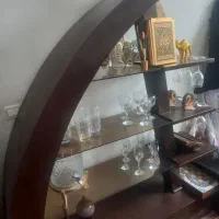 ویترین بادبانی با لامپ هالوژن و شیشه بدون خط و خش