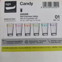 لیوان شربت خوری ایتالیایی مارک candy