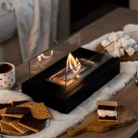 شومینه برقی و الکلی مناسب دکور ویلا و کافی‌شاپ