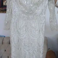 لباس مجلسی تمام سنگ و مروارید دوزی|لباس|ری, فیروزآباد|دیوار