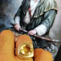 انگشتر سیترین عیار 950