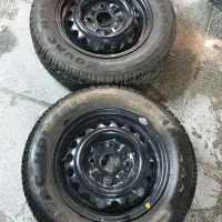 لاستیک یخ شکن پراید+رینگ فولادی