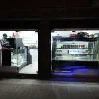 ست یخچال و میز کانتر ویترینی