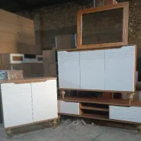 آینه کنسول میز تی‌وی جاکفشی|بوفه، ویترین، کنسول|بهارستان, |دیوار