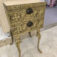میز تلفن برنز برنزی برنج برنجی