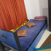 تخت یک نفره دو کشو سالم به همراه خوشخواب