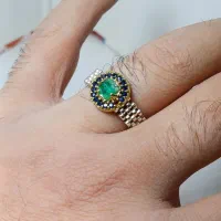 انگشتر نقره زمرد پنجشیر افغانستان طبیعی|جواهرات|تهران, امام زاده حسن|دیوار