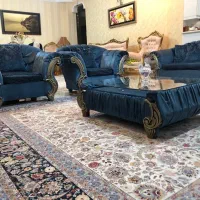 مبلمان نئوکلاسیک ترک۸ نفره با میز وسط و گل میز