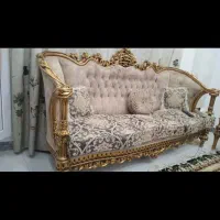 مبل سلتنطی در حد نو ۹ نفره همراه میز جلو مبل|مبلمان خانگی و میز عسلی|آستانه اشرفیه, |دیوار