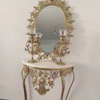 سلام اینه شمعدان برنز ومیز تلفن|مبلمان خانگی و میز عسلی|رباطکریم, کیکاور|دیوار