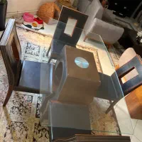 میز ناهار خوری شیشه ای