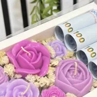 پک کادویی شمع کار دست|صنایع دستی و سایر لوازم تزئینی|پرند, فاز ۶|دیوار