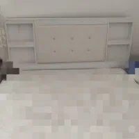 سرویس خواب دو نفره همراه با تشک و دو عدد پاتختی