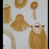 بوم ریس،مکرومه، دیوارکوب،رافیا|تابلو، نقاشی، عکس|رشت, حمیدیان|دیوار