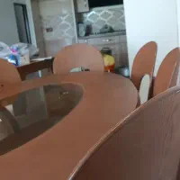 میز نهار خوری ۸نفره تماما چوب