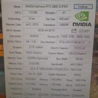 rtx 2060 super 8gig|قطعات و لوازم جانبی رایانه|مشهد, نکاح|دیوار