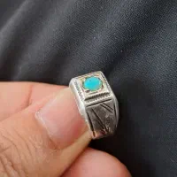 انگشتر فیروزه نقره کوچک پسرانه