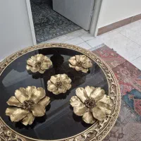 پنج عدد گل دیوارکوب  جنس پلی‌استر|صنایع دستی و سایر لوازم تزئینی|اهواز, زیتون کارمندی|دیوار