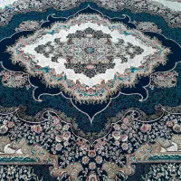 یک تخته فرش سرمه ای ۱۲ متری