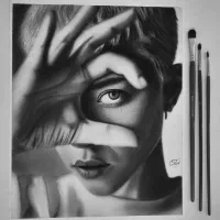 نقاشی سیاه قلم . تضمین قیمت و کیفیت