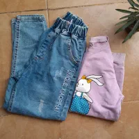 شلوار جین با دورس بچگانه