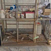 قفس دوطبقه مرغ وخروس|لوازم جانبی حیوانات|امیدیه, |دیوار