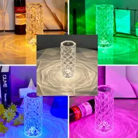 آباژور رومیزی مدل رز کریستالی|چراغ خواب و آباژور|بوکان, |دیوار